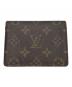 LOUIS VUITTON (ルイ ヴィトン) パスケース/モノグラム・ポルト2カルト ヴェルティカル ブラウン：4000円