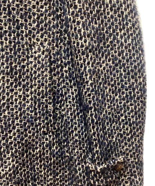 TAGLIATORE（タリアトーレ）TAGLIATORE (タリアトーレ) ツイードPコート ネイビー サイズ:表記無しの古着・服飾アイテム