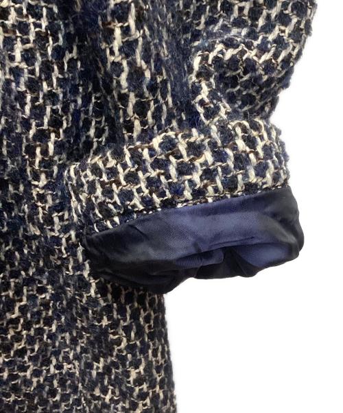 TAGLIATORE（タリアトーレ）TAGLIATORE (タリアトーレ) ツイードPコート ネイビー サイズ:表記無しの古着・服飾アイテム