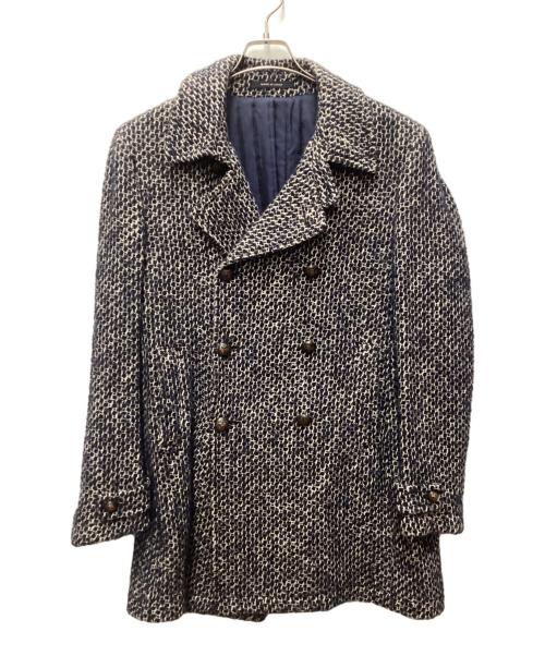 TAGLIATORE（タリアトーレ）TAGLIATORE (タリアトーレ) ツイードPコート ネイビー サイズ:表記無しの古着・服飾アイテム