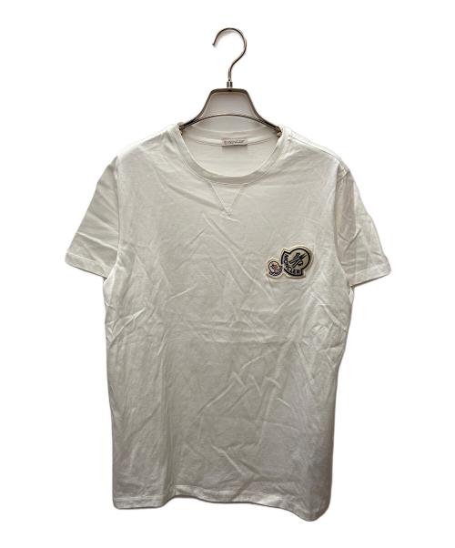 MONCLER（モンクレール）MONCLER (モンクレール) 半袖カットソー ホワイト サイズ:Sの古着・服飾アイテム