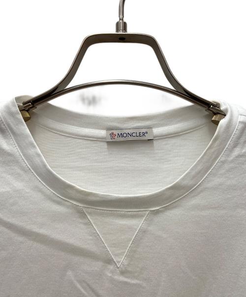MONCLER（モンクレール）MONCLER (モンクレール) 半袖カットソー ホワイト サイズ:Sの古着・服飾アイテム