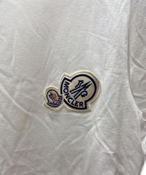 MONCLER（モンクレール）MONCLER (モンクレール) 半袖カットソー ホワイト サイズ:Sの古着・服飾アイテム