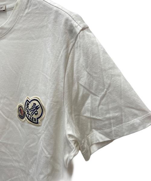 MONCLER（モンクレール）MONCLER (モンクレール) 半袖カットソー ホワイト サイズ:Sの古着・服飾アイテム
