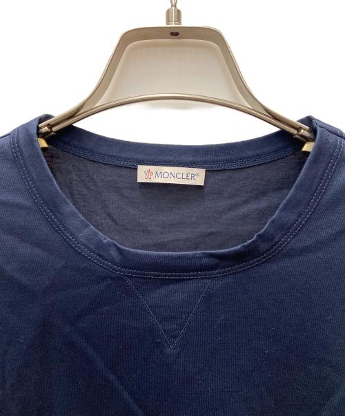 MONCLER（モンクレール）MONCLER (モンクレール) 半袖カットソー ネイビー サイズ:Sの古着・服飾アイテム