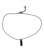 Christian Diorクリスチャン ディオール）の古着「ロゴプレートネックレス」｜シルバー