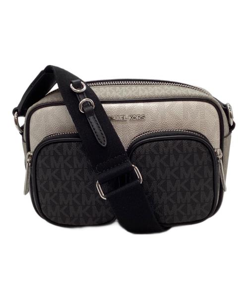 MICHAEL KORS（マイケル・コース）MICHAEL KORS (マイケル・コース) ショルダーバッグ グレー×ブラックの古着・服飾アイテム