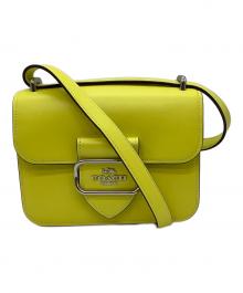 COACH（コーチ）の古着「ショルダーバッグ/モーガンスクエアクロスボディ」｜イエロー