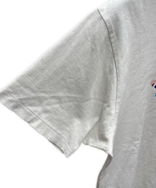 A BATHING APE（ア ベイシング エイプ）A BATHING APE (ア ベイシング エイプ) F.C.R.B. (エフシーレアルブリストル) 半袖Tシャツ ホワイト×レインボー サイズ:Lの古着・服飾アイテム