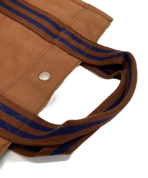 HERMES（エルメス）HERMES (エルメス) ハンドバッグ ブラウン×ネイビーの古着・服飾アイテム