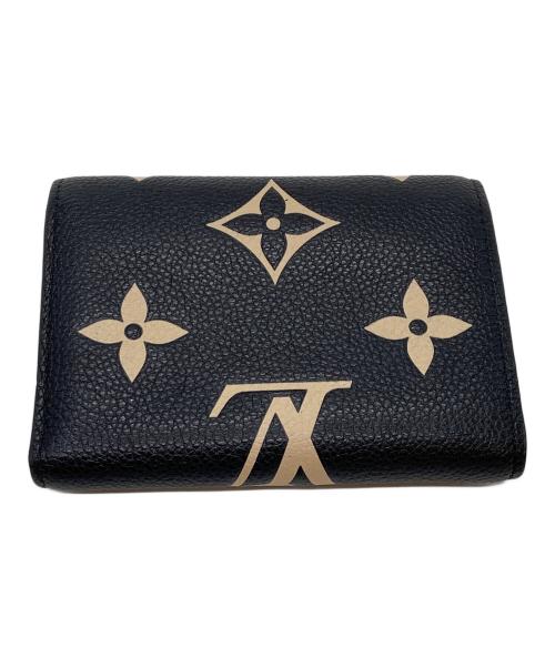 LOUIS VUITTON（ルイ ヴィトン）LOUIS VUITTON (ルイ ヴィトン) 3つ折り財布/モノグラム・アンプラント・ポルトフォイユ・ヴィクトリーヌ ブラック×アイボリーの古着・服飾アイテム