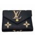 LOUIS VUITTON（ルイ ヴィトン）の古着「3つ折り財布/モノグラム・アンプラント・ポルトフォイユ・ヴィクトリーヌ」｜ブラック×アイボリー