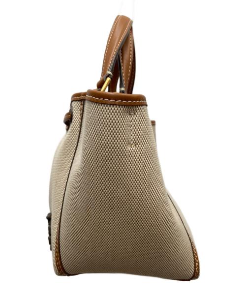 TORY BURCH（トリーバーチ）TORY BURCH (トリーバーチ) 2WAYバッグ/マックグロー ミニ ブラウン×ベージュの古着・服飾アイテム