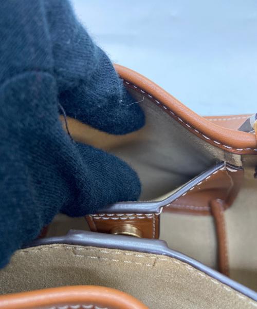 TORY BURCH（トリーバーチ）TORY BURCH (トリーバーチ) 2WAYバッグ/マックグロー ミニ ブラウン×ベージュの古着・服飾アイテム