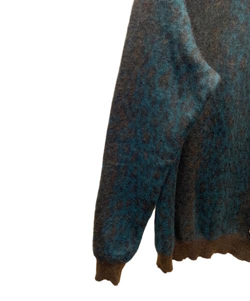 WACKO MARIA（ワコマリア）WACKO MARIA (ワコマリア) シャギーニット/18FW LEOPARD MOHAIR SWEATER ブラウン×グリーン サイズ:Lの古着・服飾アイテム