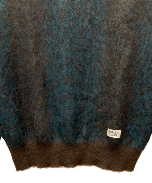 WACKO MARIA（ワコマリア）WACKO MARIA (ワコマリア) シャギーニット/18FW LEOPARD MOHAIR SWEATER ブラウン×グリーン サイズ:Lの古着・服飾アイテム