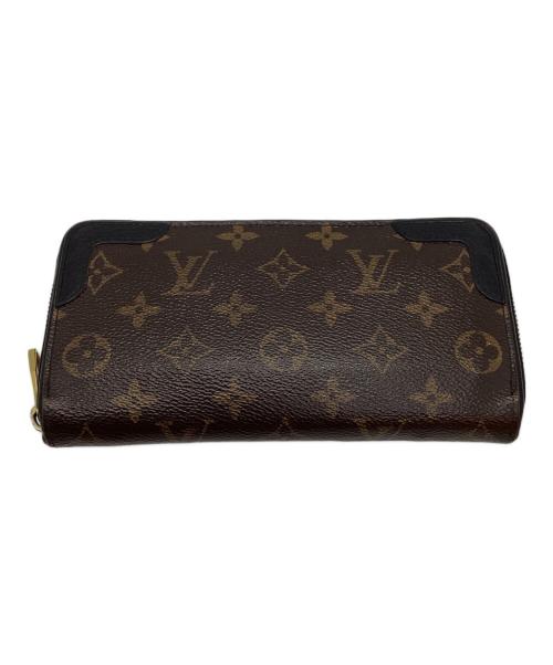LOUIS VUITTON（ルイ ヴィトン）LOUIS VUITTON (ルイ ヴィトン) 長財布/モノグラム・レティーロノワール ブラウン×ブラックの古着・服飾アイテム