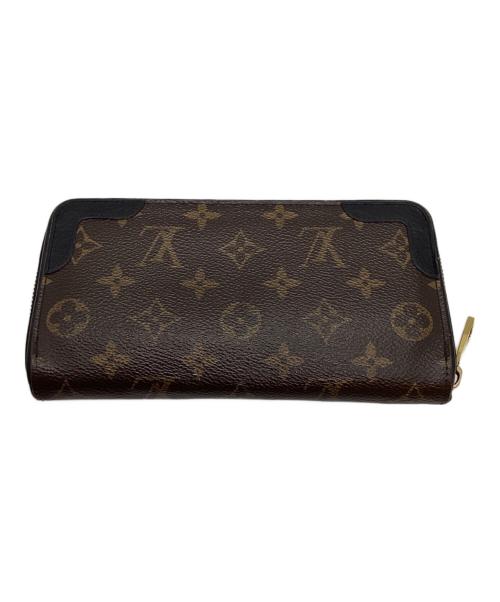 LOUIS VUITTON（ルイ ヴィトン）LOUIS VUITTON (ルイ ヴィトン) 長財布/モノグラム・レティーロノワール ブラウン×ブラックの古着・服飾アイテム