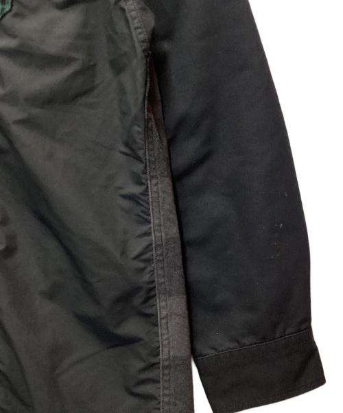 THE NORTHFACE PURPLELABEL（ザ・ノースフェイス パープルレーベル）THE NORTHFACE PURPLELABEL (ザ・ノースフェイス パープルレーベル) 長袖シャツ/Plaid Patchwork Shirt ブラック×ホワイト×ネイビー×グリーン サイズ:Lの古着・服飾アイテム