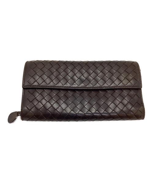 BOTTEGA VENETA（ボッテガベネタ）BOTTEGA VENETA (ボッテガベネタ) 長財布 ブラウンの古着・服飾アイテム