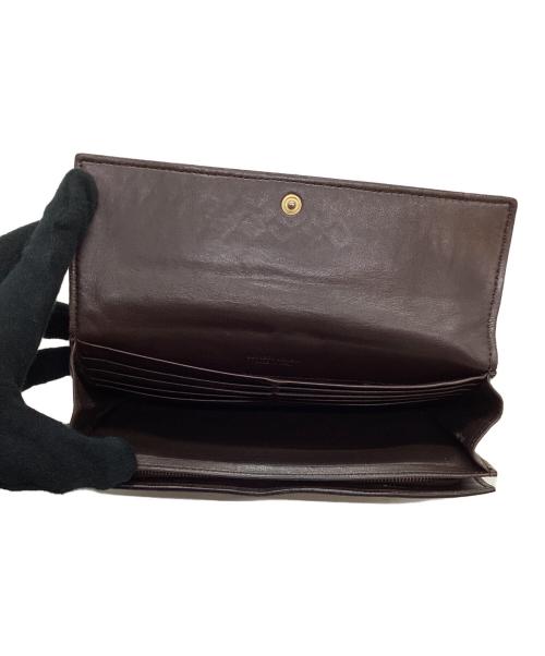 BOTTEGA VENETA（ボッテガベネタ）BOTTEGA VENETA (ボッテガベネタ) 長財布 ブラウンの古着・服飾アイテム