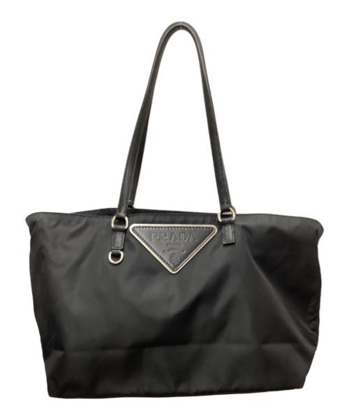 PRADA（プラダ）PRADA (プラダ) ナイロントートバッグ ブラックの古着・服飾アイテム