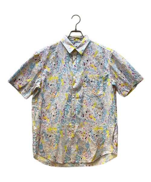 stussy（ステューシー）stussy (ステューシー) 半袖シャツ/ペイントモチーフ マルチカラー サイズ:Mの古着・服飾アイテム