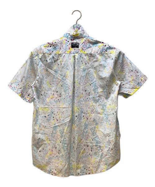 stussy（ステューシー）stussy (ステューシー) 半袖シャツ/ペイントモチーフ マルチカラー サイズ:Mの古着・服飾アイテム
