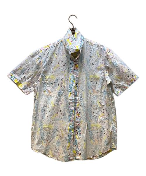 stussy（ステューシー）stussy (ステューシー) 半袖シャツ/ペイントモチーフ マルチカラー サイズ:Mの古着・服飾アイテム