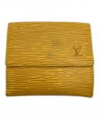 LOUIS VUITTONルイ ヴィトン）の古着「2つ折り財布/ポルトモネ・ビエ・カルトクレディ」｜イエロー×パープル
