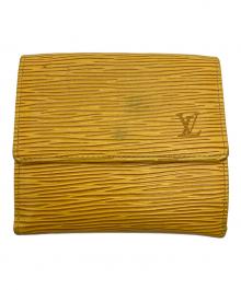 LOUIS VUITTON（ルイ ヴィトン）の古着「2つ折り財布/ポルトモネ・ビエ・カルトクレディ」｜イエロー×パープル