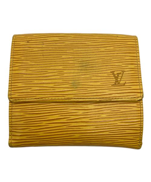 LOUIS VUITTON（ルイ ヴィトン）LOUIS VUITTON (ルイ ヴィトン) 2つ折り財布/ポルトモネ・ビエ・カルトクレディ イエロー×パープルの古着・服飾アイテム