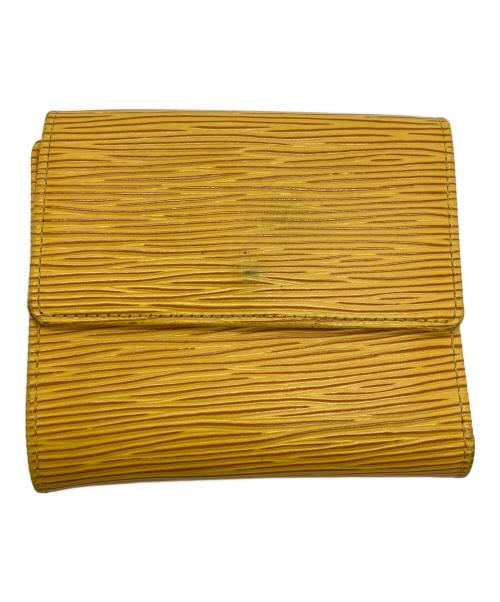 LOUIS VUITTON（ルイ ヴィトン）LOUIS VUITTON (ルイ ヴィトン) 2つ折り財布/ポルトモネ・ビエ・カルトクレディ イエロー×パープルの古着・服飾アイテム