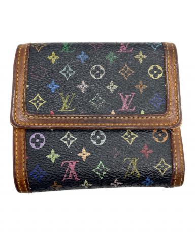 中古・古着通販】LOUIS VUITTON (ルイ ヴィトン) 3つ折り財布 ブラック
