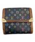 中古・古着 LOUIS VUITTON (ルイ ヴィトン) 3つ折り財布 ブラック：7000円