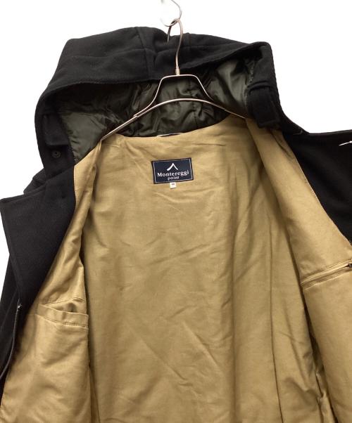 MONTEREGGI POINT（モンテレッジ・ポイント）MONTEREGGI POINT (モンテレッジ・ポイント) 中綿コート ブラック サイズ:48の古着・服飾アイテム