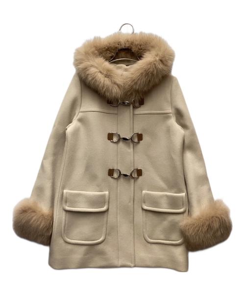 JUSGLITTY（ジャスグリッティー）JUSGLITTY (ジャスグリッティー) ファーコート ベージュ サイズ:1の古着・服飾アイテム
