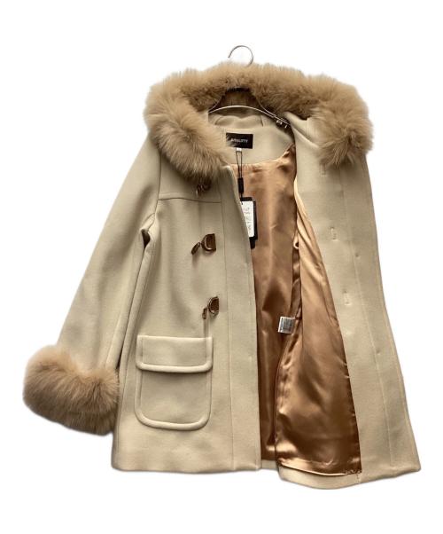 JUSGLITTY（ジャスグリッティー）JUSGLITTY (ジャスグリッティー) ファーコート ベージュ サイズ:1の古着・服飾アイテム