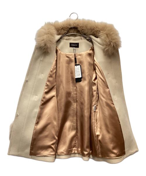 JUSGLITTY（ジャスグリッティー）JUSGLITTY (ジャスグリッティー) ファーコート ベージュ サイズ:1の古着・服飾アイテム