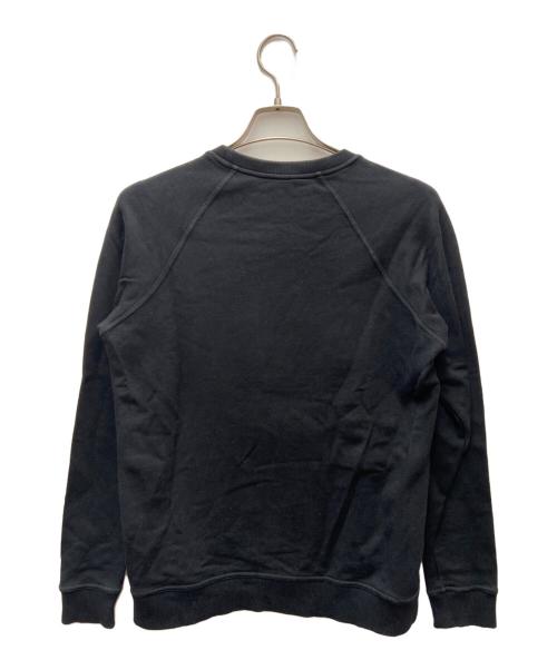 KENZO（ケンゾー）KENZO (ケンゾー) フロント刺繍ラグランクルーネックスウェット ブラック サイズ:Sの古着・服飾アイテム
