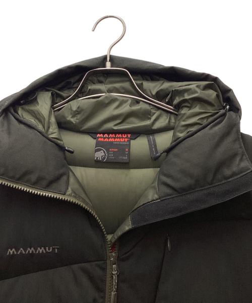 MAMMUT（マムート）MAMMUT (マムート) Atlas Hoody Herringbone Down Jacket 750FP ブラック×オリーブ サイズ:Lの古着・服飾アイテム