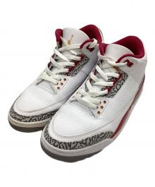 NIKE（ナイキ）の古着「Air Jordan 3 "Cardinal Red"」｜ホワイト×ピンク