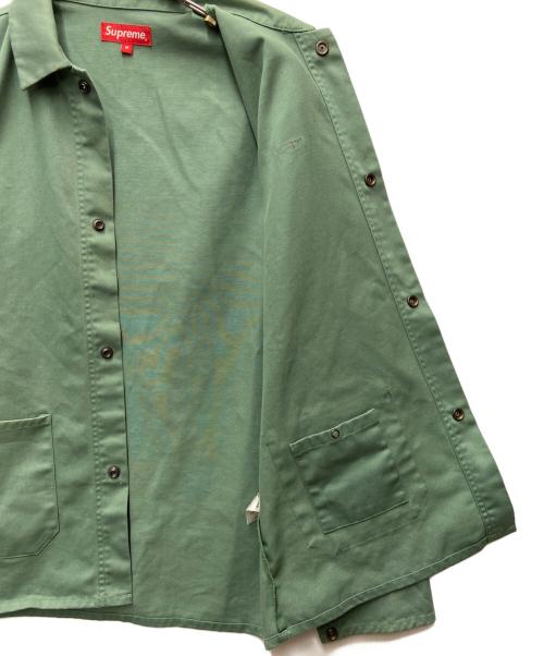 SUPREME（シュプリーム）Supreme (シュプリーム) シャツジャケット/small box logo shop jacket グリーン サイズ:Mの古着・服飾アイテム