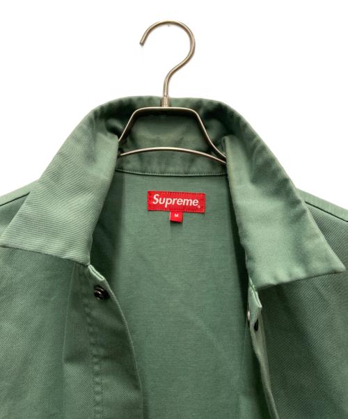 SUPREME（シュプリーム）Supreme (シュプリーム) シャツジャケット/small box logo shop jacket グリーン サイズ:Mの古着・服飾アイテム