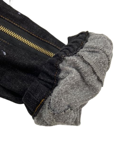 BLATTINO（ブラッティーノ）BLATTINO (ブラッティーノ) デニムジャケット/ペイントジップジャケット ブラック サイズ:Mの古着・服飾アイテム