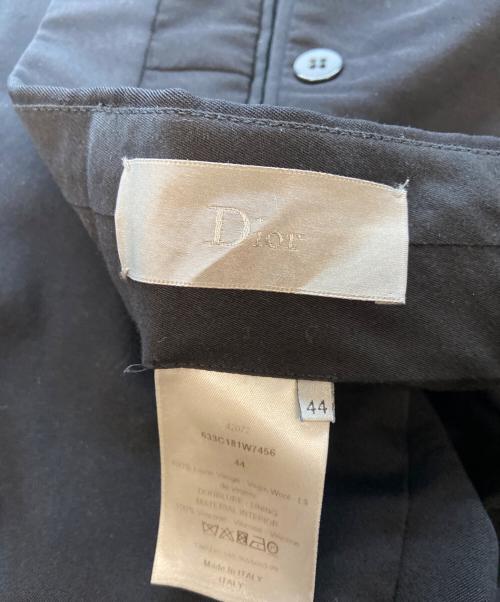 Christian Dior（クリスチャン ディオール）Christian Dior (クリスチャン ディオール) ウールスラックス ブラック サイズ:44の古着・服飾アイテム