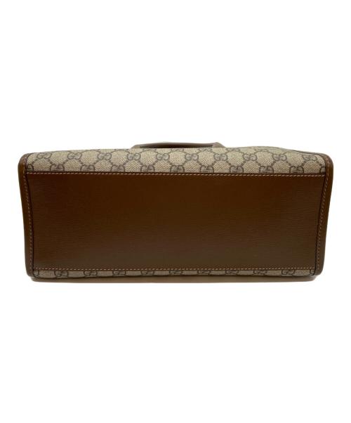 GUCCI（グッチ）GUCCI (グッチ) 2WAYバッグ/GGスプリーム/インターロッキングG ベージュ×ブラウンの古着・服飾アイテム