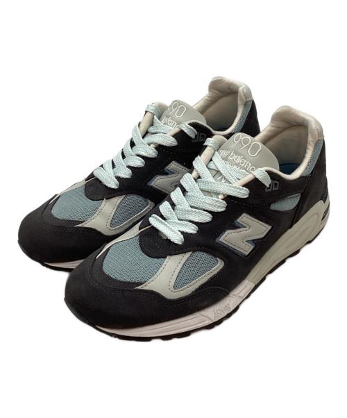 NEW BALANCE（ニューバランス）NEW BALANCE (ニューバランス) RONNIE FIEG (ロニー・フィグ) ローカットスニーカー グレー×ネイビー サイズ:26cmの古着・服飾アイテム