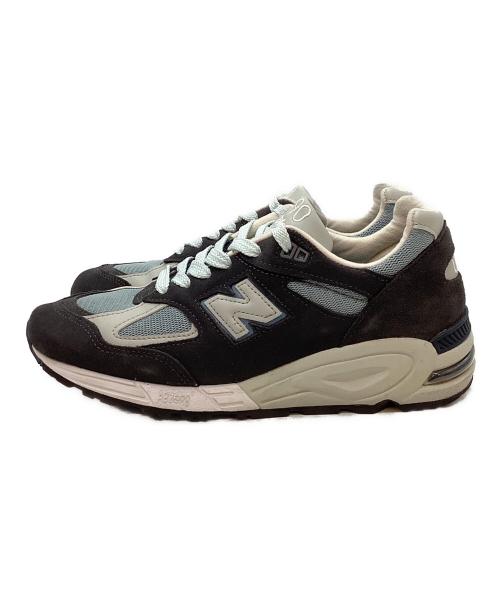 NEW BALANCE（ニューバランス）NEW BALANCE (ニューバランス) RONNIE FIEG (ロニー・フィグ) ローカットスニーカー グレー×ネイビー サイズ:26cmの古着・服飾アイテム