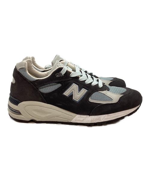 NEW BALANCE（ニューバランス）NEW BALANCE (ニューバランス) RONNIE FIEG (ロニー・フィグ) ローカットスニーカー グレー×ネイビー サイズ:26cmの古着・服飾アイテム